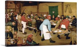 The Peasant Wedding 1569-1-Panel-26x18x1.5 Thick