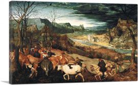 The Return of the Herd 1565-1-Panel-40x26x1.5 Thick