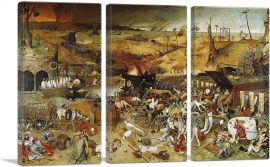 The Triumph of Death 1562-3-Panels-60x40x1.5 Thick