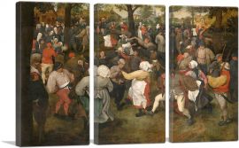 The Wedding Dance 1566-3-Panels-90x60x1.5 Thick