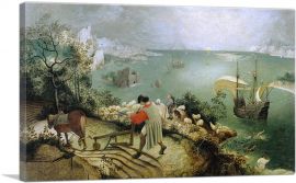 Landscape With the Fall of Icarus 1555-1-Panel-12x8x.75 Thick