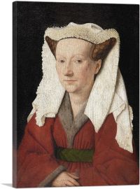 Portrait of Margaret Van Eyck 1439-1-Panel-18x12x1.5 Thick