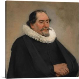 Portrait Of Abraham De Potter 1649-1-Panel-18x18x1.5 Thick