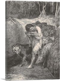The Wolf-Charmer 1867-1-Panel-12x8x.75 Thick
