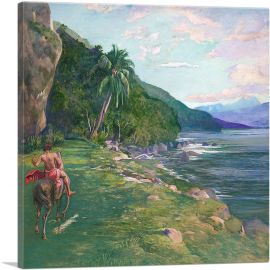 A Bridle Path In Tahiti 1917-1-Panel-12x12x1.5 Thick