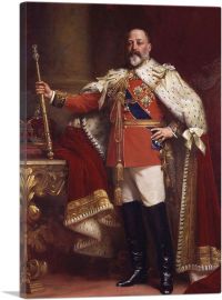 Edward VII In Coronation Robes 1901-1-Panel-26x18x1.5 Thick