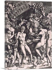Mars and Venus With Cupid and The Three Graces 1565-1-Panel-60x40x1.5 Thick