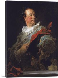 Portrait Of Francois-Henri d'Harcourt 1769-1-Panel-12x8x.75 Thick