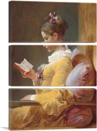 A Young Girl Reading 1776-3-Panels-60x40x1.5 Thick