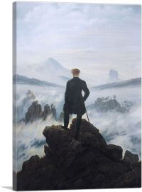 The Wanderer Above the Sea of Fog 1818-1-Panel-26x18x1.5 Thick