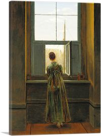 Woman at a Window 1822-1-Panel-12x8x.75 Thick