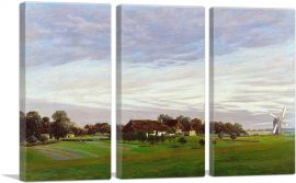 Flat Countryside 1823-3-Panels-90x60x1.5 Thick