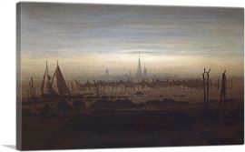 Greifswald in Moonlight 1817-1-Panel-12x8x.75 Thick