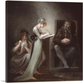 Milton Dictating To His Daughter 1793-1-Panel-12x12x1.5 Thick