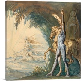 Hagen And The Nymphs Of The Danube 1802-1-Panel-36x36x1.5 Thick