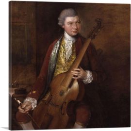 Portrait Of Composer Carl Friedrich Abel With Viola Da Gamba 1765