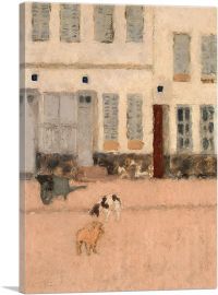 Two Dogs In a Deserted Street 1894-1-Panel-12x8x.75 Thick