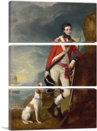 An Officer Of The 4th Regiment Of Foot 1776-3-Panels-60x40x1.5 Thick