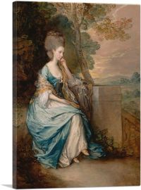 Portrait Of Anne Countess Of Chesterfield-1-Panel-12x8x.75 Thick