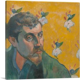 Self-Portrait with Portrait of Emile Bernard 1888-1-Panel-12x12x1.5 Thick