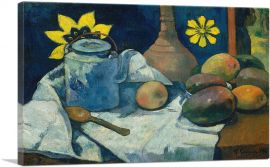 Still Life with Teapot and Fruit 1896-1-Panel-12x8x.75 Thick
