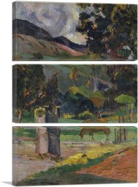 Tahitian Landscape 1892-3-Panels-90x60x1.5 Thick