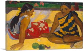 Tahitian Women on the Beach 1891-1-Panel-26x18x1.5 Thick