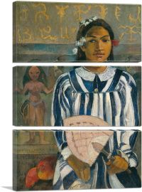 Tehamana Has Many Parents - The Ancestors of Tehamana 1893-3-Panels-90x60x1.5 Thick