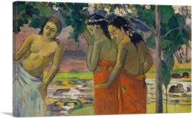Three Tahitian Women 1896-1-Panel-40x26x1.5 Thick