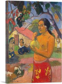 Where Are You Going - Woman Holding a Fruit 1893-1-Panel-40x26x1.5 Thick