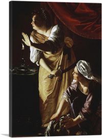 Judith And Maidservant With Head Of Holofernes 1625-1-Panel-40x26x1.5 Thick