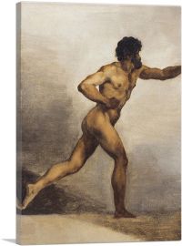 Study Of a Male Nude-1-Panel-12x8x.75 Thick