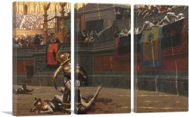 Pollice Verso Gladiator Thumbs Down 1872-3-Panels-90x60x1.5 Thick