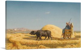 The Grain Threshers 1859-1-Panel-26x18x1.5 Thick