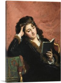 Young Woman Reading-1-Panel-12x8x.75 Thick