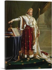 Napoleon I In Coronation Robes 1812-1-Panel-18x12x1.5 Thick