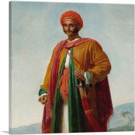 Study For Portrait Of An Indian 1807-1-Panel-12x12x1.5 Thick
