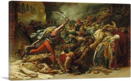The Revolt Of Cairo 1810-1-Panel-26x18x1.5 Thick