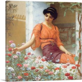 Godward Summer Flowers 1903-1-Panel-26x26x.75 Thick