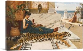 The Tigerskin Sewing Girl 1889-1-Panel-18x12x1.5 Thick