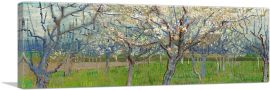 The Pink Orchard Panoramic-1-Panel-36x12x1.5 Thick