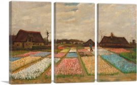 Flower Beds in Holland 1883-3-Panels-60x40x1.5 Thick