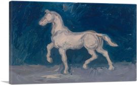 Plaster Statuette of a Horse 1886-1-Panel-40x26x1.5 Thick