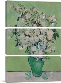 Roses 1890-3-Panels-90x60x1.5 Thick