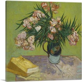 Stilleben mit Oleander 1888-1-Panel-18x18x1.5 Thick