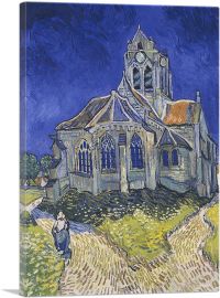 The Church at Auvers 1890-1-Panel-60x40x1.5 Thick