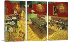 The Night Cafe 1888-3-Panels-90x60x1.5 Thick