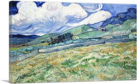 Wheat Field Behind Saint-Paul 1889-1-Panel-26x18x1.5 Thick