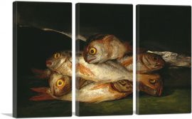 Still Life with Golden Bream 1812-3-Panels-60x40x1.5 Thick