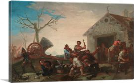 The Fight At The Venta Nueva 1777-1-Panel-12x8x.75 Thick